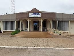 Nwabiagya Community Bank Branch in Barekese surrounded by community members
